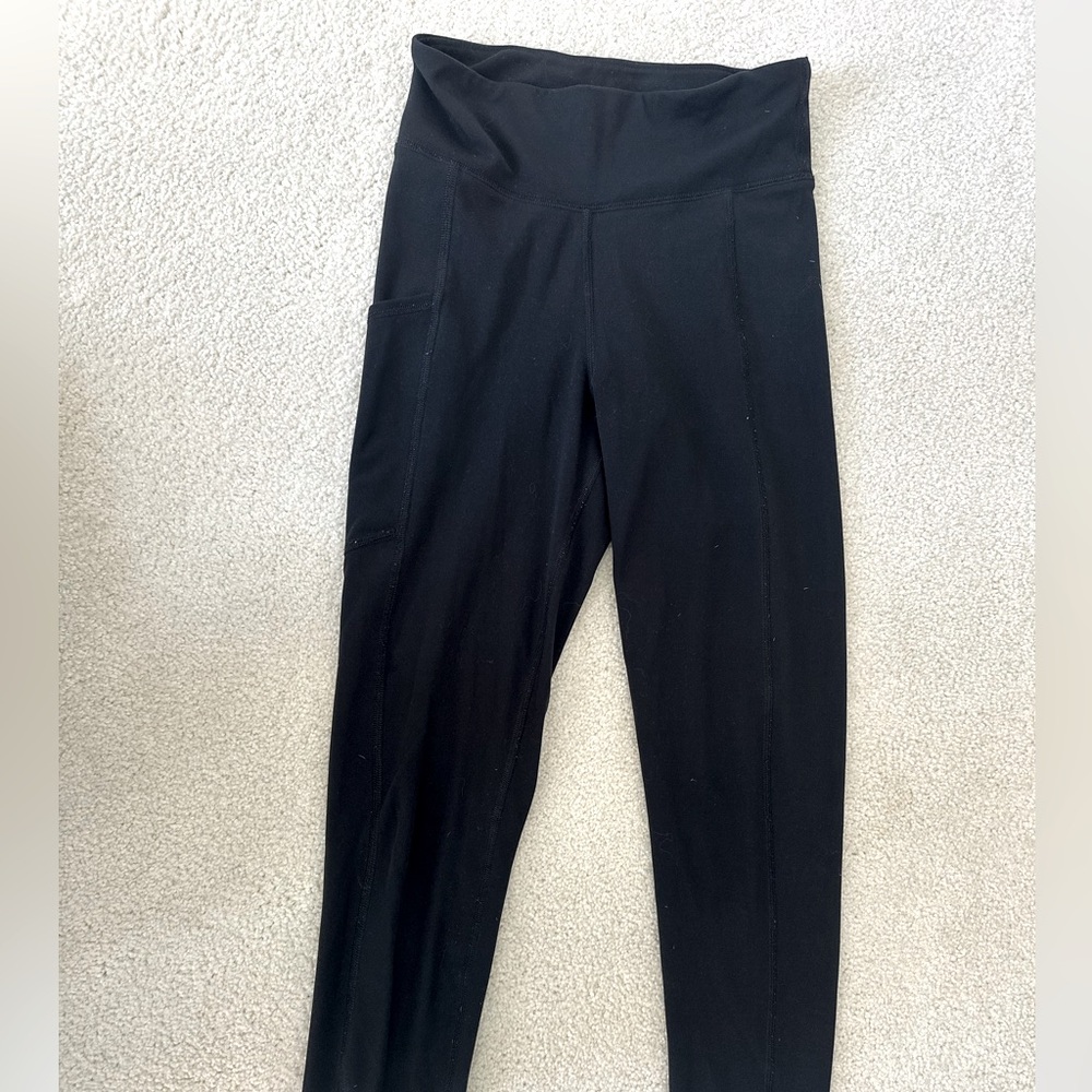 Abercrombie Kids Black High-Waisted Leggings
